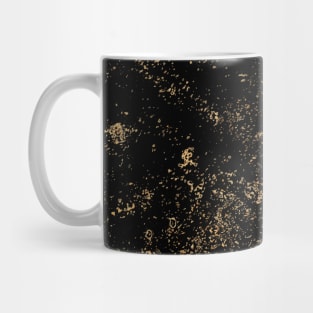 Onyx Black and Gold Abstract Art Mug